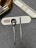 双枪食品级304不锈钢便携餐具筷子个人专用学生成人筷勺盒 两件套 实拍图