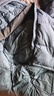 黑冰户外女短款活帽700+蓬加厚防风防泼耐磨保暖羽绒服F8955KH 灰蓝 M 实拍图