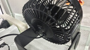得力USB桌面风扇 两档风速迷你轻音家用卧室办公室台式桌面扇学生宿舍小风扇 U型底座小台扇/电风扇 黑 实拍图