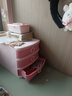爱丽思（IRIS）爱丽思学生桌面抽屉收纳盒文具小型文件多层办公储物书桌塑料 3层【粉色】 实拍图