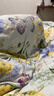 富安娜床上四件套纯棉 100%全棉床单被套双人加大 霓裳 230*229cm家居馆 实拍图