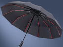 京东京造 黑武士60骨加固全自动伞 晴雨伞男女折叠伞遮阳伞黑胶23寸105cm 实拍图