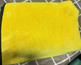 美家日记抹布 黄灰双面抹布75*35cm*2条洗车毛巾擦车抹布吸水纤维绒清洁巾 实拍图