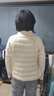 雅鹿运动轻薄羽绒服女2025冬季新款时尚短款针织拼接保暖立领健身服 米白 XL (170) 【推荐115-130斤】 实拍图