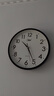 康巴丝（Compas）挂钟客厅钟表 简约钟表客厅石英钟表挂墙时钟 c2877黑色 33.5cm 实拍图
