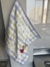 金号A类儿童毛巾纯棉小毛巾儿童方巾擦手毛巾挂式洗脸帕2条 抗菌防臭 实拍图