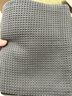 MUJI棉蜂窝纹浴巾薄型 纯棉柔软加大速干吸水浴巾 炭灰色 70×140cm 实拍图
