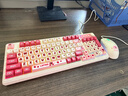 迪士尼草莓熊蓝牙无线键盘三模有线粉色静音键盘鼠标套装高颜值女生办公键鼠打字游戏电脑笔记本IPad通用 草莓熊D98【有线键盘】+草莓熊轻量化有线鼠标 实拍图