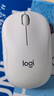 罗技（Logitech）M221 轻音鼠标 无线鼠标 办公鼠标 对称鼠标 带无线微型接收器 米白色 实拍图