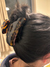 She's茜子发饰复古醋酸板材抓夹女玳瑁色中号鲨鱼夹生日礼物送女友 实拍图