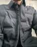 梦特娇（MONTAGUT）秋冬男士羽绒服翻领85白鹅绒百搭派克服保暖御寒外套男 深蓝 50  实拍图