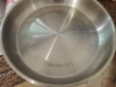 凌丰304不锈钢餐盘子菜碟家用菜盘家用圆盘加厚碟子骨碟菜盆 菜碟-内径30cm 实拍图