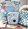 INSTAX富士instax立拍立得 一次成像相机 mini12精美礼盒 海岛绣球 含10张fafa花边相纸 实拍图
