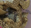 缤越铜麒麟摆件风水公母一对黄铜麒麟黄水晶聚宝盆乔迁客厅玄关装饰 实拍图