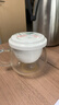 美斯尼 玻璃茶杯茶水分离水杯陶瓷过滤内胆办公室茶杯茶具高硼硅泡茶杯 绿荷（300毫升） 实拍图