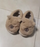 卡皮巴拉冬季儿童包跟棉鞋保暖居家毛毛EVA底防滑中小童宝宝棉拖 升级版环保材质浅咖色 12 32/33鞋内长19.5适合脚长18.5 实拍图