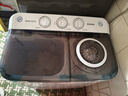奥克斯（AUX）洗衣机半自动家用双缸双桶大容量小型租房宿舍波轮双杠强力去污省水电 7.5公斤【洗4.5+脱3+终生联保】黑色 双缸 实拍图