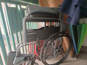 鱼跃(yuwell)轮椅车H051折叠老人轻便旅行手推车钢管免充气胎代步车 实拍图