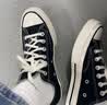 匡威（Converse）1970S男鞋女鞋帆布鞋季情侣经典低帮休闲鞋运动鞋多巴胺板鞋 黑色低帮162058C 40 实拍图