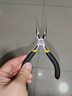 得力（deli）多功能迷你尖嘴钳电工尖口钳小号夹持钳高碳钢精工锻炼5英寸 实拍图
