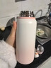 保温杯女士高颜值新款水杯316不锈钢大容量水壶茶水分离茶杯子 粉色 600ml [抗菌316/内置茶仓] 实拍图