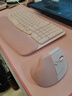 罗技（Logitech）Wave Combo 无线人体工学键鼠套装 垂直鼠标 无线蓝牙鼠标 办公键盘 无线键盘 蓝牙键盘 粉色 实拍图