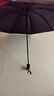 出行必备 晴雨两用简约隔热双人雨伞防紫外线遮阳防晒伞自动大号 8骨黑胶手动（黑色） 实拍图
