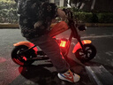 暴风骑士儿童电动摩托车小哈雷童车玩具3-12岁两轮单驱小电摩C12探索版橙 实拍图