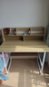 悦美妙电脑桌台式学生简易书桌书柜书架一体写字桌子家用办公学习桌 【单桌款】枫樱木色100*60cm 实拍图