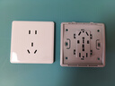 德力西开关插座面板 CD815系列 10A正五孔插座 QSE86ZS 实拍图