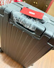 京东京造无界铝框26英寸行李箱男女大容量拉杆箱密码箱轻便旅行石墨灰 实拍图