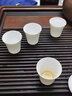 聚御瓷品茗杯潮汕家用功夫茶杯套装羊脂玉白瓷小茶杯陶瓷喝茶杯子闻香杯 炫纹闻香杯[4.8*5cm] 40ml 8只 实拍图