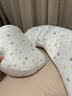 多米贝贝（Tomibaby）孕妇枕头护腰侧睡卧枕U型枕多功能托腹抱枕靠枕睡枕两用延长款灰 实拍图