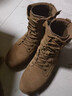 际华三五零五新式棕色作战靴男夏季碳板作战鞋超轻高帮耐磨训练靴真皮登山鞋 棕色新式作战靴【高配款】 42 (260mm) 【原厂正品 两双鞋垫】 实拍图