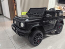 福儿宝奔驰授权大G儿童电动车玩具车可坐人四轮带遥控越野小孩宝宝送礼 四驱黑+减震器+后备箱+高低门+皮座+防爆软胎 实拍图