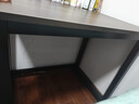 桦林语加固电脑桌台式家用卧室一体写字现代简约书桌学习办公室电竞桌子 黑架子+古橡木【16MM厚加固款】 长80宽60高75cm 实拍图