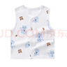 小素材婴儿马甲儿童春秋男童背心护肚薄款纯棉幼儿女宝宝小马夹婴幼儿 波波小猫马甲蓝 100码（3-4岁） 实拍图