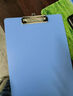 得力（deli）A4书写板夹 文件夹会议资料夹书写板夹写字板办公书写垫板试卷收纳夹 办公学习PE122灰色 实拍图