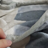艾薇 沙发毯毛毯加厚绒毯床单毛绒被子盖毯午睡毯子150*200cm 蓝小格 实拍图