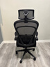得力（deli）KF235 家用办公椅 折叠学习椅 人体工学椅学生宿舍电竞椅 黑 实拍图