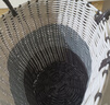 优勤（YOUQIN） 脏衣篮仿藤编脏衣篓脏衣服收纳筐家用衣篓放衣框衣物收纳神器 灰色渐变-高34cm 实拍图