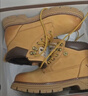 骆驼（CAMEL）王俊凯同款马丁靴高帮户外工装大黄靴男 G15W136025 沙漠黄 43 实拍图