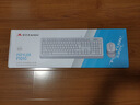 双飞燕（A4TECH）F1010  104键 有线键鼠套装  有线键盘鼠标套装电脑键盘办公键盘薄膜键盘  飞时代  象牙白 有线 实拍图