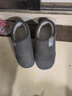回力全包棉鞋男女士室内外穿冬季防滑棉拖鞋HLX0233灰色40-41码 实拍图