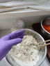 乌斯京丁晴手套 100只/盒大码一次性手套丁腈厨房食品级紫色橡胶手套 实拍图