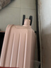 袋鼠（KANGAROO）行李箱男大学生小清新女拉杆箱高颜值万向轮旅行箱多功能密码皮箱 茱萸粉【升级多功能】 24英寸 【中途旅行箱】 实拍图