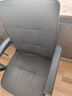 南皇弓形椅办公椅老板椅久坐家用电脑椅办公室座椅总裁椅麻将椅子靠背 黑色超纤皮-53cm加高靠背 不可调节 固定扶手 +乳胶+加粗钢脚 实拍图