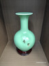 傲世景德镇陶瓷器新中式花瓶工艺品客厅摆件酒柜玄关茶室博古架装饰品 豆青釉清荷赏瓶+底座 实拍图