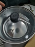 汤锅不锈钢上蒸下煮蒸包子煮面条锅电磁炉燃气灶通用火锅煮锅锅具 加厚 不锈钢本色 22cm 实拍图