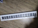特伦斯折叠钢琴88键便携式电钢琴成人儿童电子琴重力度键盘V30pro钢琴 时尚白+专用琴包 实拍图